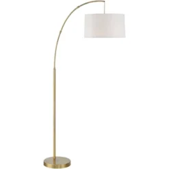 360 Lighting Modern Arc Floor Lamp With USB Charging Port 72" Tall Brass White Linen Drum Shade For Living Room Reading House Home 14 360 Lighting Modern Arc Floor Lamp With USB Charging Port 72" Tall Brass White Linen Drum Shade For Living Room Reading House Home -Outlet 360 Lighting Store GUEST cb413bec 3a8e 40d5 be92 1f87a1d10e9b