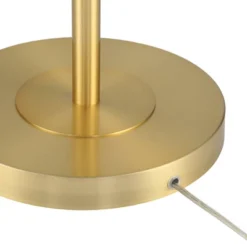 360 Lighting Modern Downbridge Floor Lamp 61 1/2" Tall Warm Gold Metal Off-White Linen Drum Shade For Living Room Reading Bedroom -Outlet 360 Lighting Store GUEST d01cacf9 52ab 48e4 9560 f3ffba0a6363