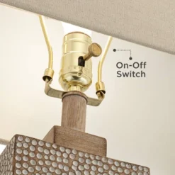 360 Lighting Caldwell Rustic Farmhouse Table Lamps 26 3/4" High Set Of 2 Earth Tone Hammered Oatmeal Fabric Rectangular Shade For Bedroom Living Room -Outlet 360 Lighting Store GUEST d350a205 05fc 420e b13b 0eaeb50eb85f