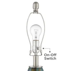 360 Lighting Azure Modern Table Lamps 29 1/2" Tall Set Of 2 Blue Brown Art Glass White Fabric Drum Shade For Bedroom Living Room Bedside Nightstand 9 360 Lighting Azure Modern Table Lamps 29 1/2" Tall Set Of 2 Blue Brown Art Glass White Fabric Drum Shade For Bedroom Living Room Bedside Nightstand -Outlet 360 Lighting Store GUEST d369f549 b0b0 48f4 b354 b64b111347e2