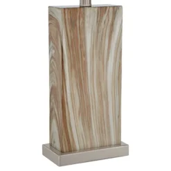 360 Lighting Connie Modern Table Lamps Set Of 2 25" High Brown Faux Marble With USB Charging Port White Rectangular Shade For Living Room Office Desk -Outlet 360 Lighting Store GUEST d485e624 beb3 4205 892a bce5b270ff37