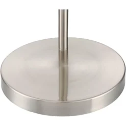 360 Lighting Modern Arc Floor Lamp With USB Charging Port 72" Tall Brushed Nickel White Drum Shade For Living Room Reading House -Outlet 360 Lighting Store GUEST d89f26ca 8cee 4839 8c65 a532335fb4b2