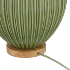 360 Lighting Sevilla 29" Tall Mid Century Modern End Table Lamp Green Ceramic Single Living Room Bedroom Bedside Nightstand House Oatmeal Shade -Outlet 360 Lighting Store GUEST ded29e0c b80b 4bc8 8d75 43fa8378fdc4