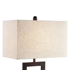 360 Lighting Todd Modern Table Lamps 30" Tall Set Of 2 Bronze With USB And AC Power Outlet In Base Oatmeal Shade For Bedroom Living Room Bedside Desk -Outlet 360 Lighting Store GUEST e3fc4773 f079 4fb4 a909 ecb900471204