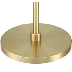 360 Lighting Modern Art Deco Arc Floor Lamp 64" Tall Warm Gold Metal White Fabric Drum Shade For Living Room Reading Family Bedroom Office House Home -Outlet 360 Lighting Store GUEST e4dc7201 efe8 4a6e a29d 840f35bc8cb3