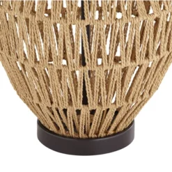 360 Lighting San Marcos Modern Coastal Table Lamp 27" Tall Natural Wicker Oatmeal Drum Shade For Bedroom Living Room Bedside Nightstand Office Kids -Outlet 360 Lighting Store GUEST e5063ea4 5268 4b2a 8ec4 397deafa8159