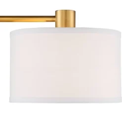 360 Lighting Colby Modern Desk Lamp 21" High Antique Gold With USB And AC Power Outlet In Base White Linen Drum Shade For Bedroom Living Room Desk -Outlet 360 Lighting Store GUEST e72cd77c 6c13 4b8e bb5d 27f0e7d5b593