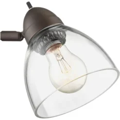 360 Lighting Riley Rustic Farmhouse Torchiere Floor Lamp With Side Lights 72" Tall Painted Bronze Metal Clear Glass Shade For Living Room Reading Home -Outlet 360 Lighting Store GUEST e865ab9f 9089 471b 9cb8 8e672757459e