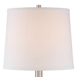 360 Lighting Camile Modern Table Lamps 25" High Set Of 2 Brushed Nickel With Table Top Dimmers USB Charging Port Off White Drum Shade For Office Desk -Outlet 360 Lighting Store GUEST ee4c9cf7 4a71 4709 ab9a e3351799d9d9