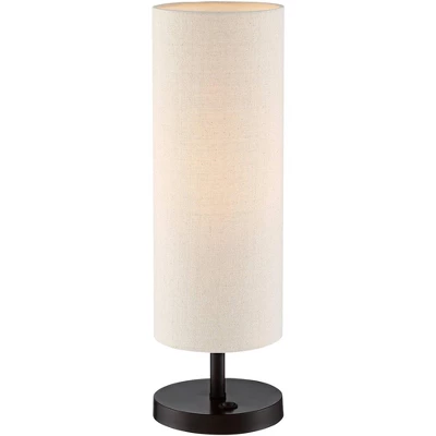 360 Lighting Heyburn Modern Accent Table Lamps 20" High Set Of 2 Bronze With USB And AC Power Outlet In Base Oatmeal Cylinder Shade For Bedroom Desk 7 360 Lighting Heyburn Modern Accent Table Lamps 20" High Set Of 2 Bronze With USB And AC Power Outlet In Base Oatmeal Cylinder Shade For Bedroom Desk - Image 7