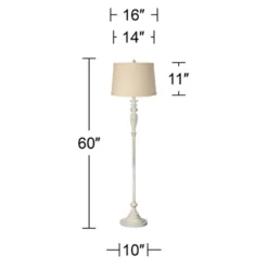 360 Lighting Vintage Shabby Chic Floor Lamp 60" Tall Antique White Washed Burlap Drum Shade For Living Room Reading Bedroom Office 12 360 Lighting Vintage Shabby Chic Floor Lamp 60" Tall Antique White Washed Burlap Drum Shade For Living Room Reading Bedroom Office -Outlet 360 Lighting Store GUEST f1a9c4fa 1b41 4544 a1ee eb3557015181