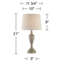 360 Lighting Claude Rustic Farmhouse Accent Table Lamps 21" High Set Of 2 Beige Washed Linen Drum Shade For Bedroom Living Room Bedside Nightstand 9 360 Lighting Claude Rustic Farmhouse Accent Table Lamps 21" High Set Of 2 Beige Washed Linen Drum Shade For Bedroom Living Room Bedside Nightstand -Outlet 360 Lighting Store GUEST f6fa27fb 367f 4099 9bf6 5604ccfc4264
