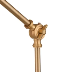 360 Lighting Industrial Modern Desk Lamp With USB And AC Power Outlet 23.5" High Antique Brass Metal For Living Room Bedroom House Bedside -Outlet 360 Lighting Store GUEST fe78ecf3 41d2 4e31 825a dbca011e1629